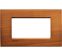 Рамка прямоугольная Legrand Livinglight 4 модуля, цвет американская вишня LNA4804LCA
