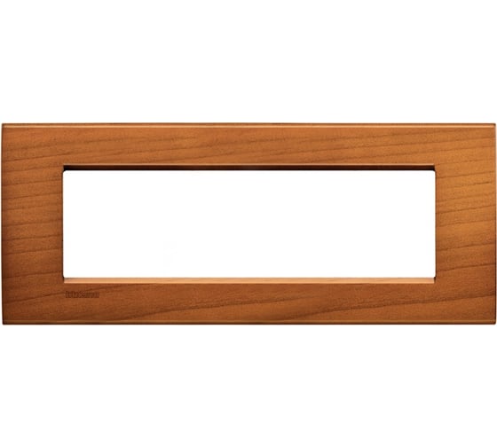 Рамка прямоугольная Legrand Livinglight 7 модулей, цвет американская вишня LNA4807LCA 1
