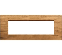Рамка прямоугольная Legrand Livinglight 7 модулей, цвет европейский орех LNA4807LNC