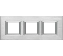 Рамка Legrand Axolute 2x3П 71мм горизонтальная, хром HA4802M3HCR