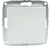Механизм 1-клавишного выключателя с подсветкой MONO ELECTRIC L/D, белый 500-001925-101