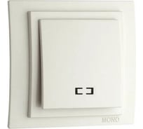 Механизм 1-клавишного выключателя с подсветкой MONO ELECTRIC L/D, слоновая кость 500-000125-101