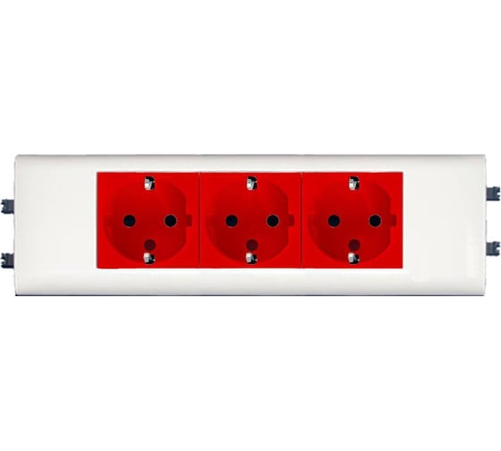 Розетка Legrand 3 х 2К+3 Программа Mosaic для установки в кабель-канале автоматические клеммы с механической блокировкой 077453