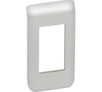 Рамка Legrand пластиковая Mosaic 1 модуль Алюминий 79301