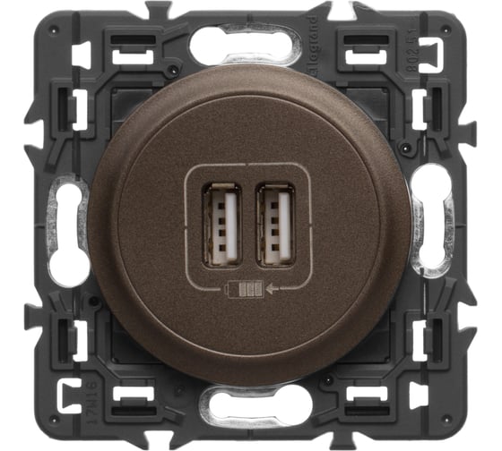 Зарядное устройство Legrand 2хUSB – 1500 мА Программа Celiane 067462