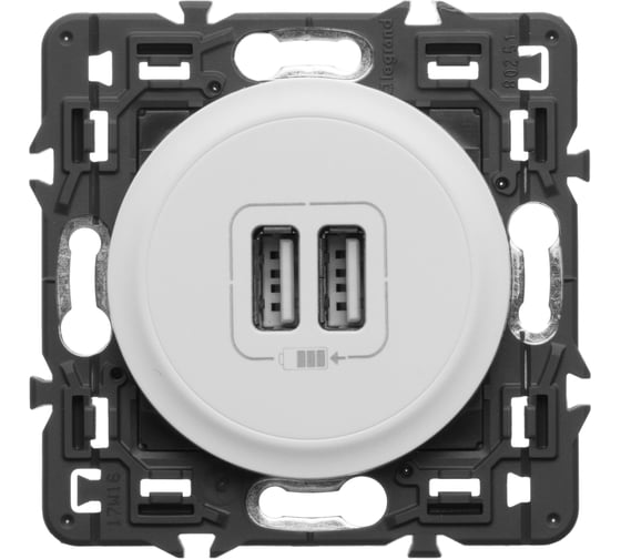 Зарядное устройство Legrand 2хUSB – 1500 мА Программа Celiane 067462
