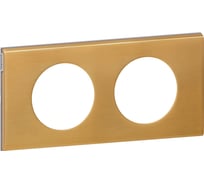 Рамка Legrand Программа Celiane эксклюзивная 2 поста золото 069132