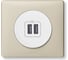 Лицевая панель Legrand Программа Celiane зарядное устройство 2 х USB 1500 мА, Кат. № 0 674 62 белый 068256 4