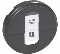Лицевая панель Legrand Программа Celiane розетка RJ 45 UTP/FTP Кат. № 0 673 44/45 графит 067951
