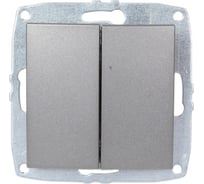 Механизм 2-клавишного выключателя MONO ELECTRIC L/D, антрацит 500-002425-102