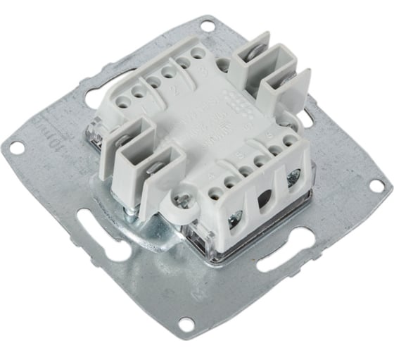 Механизм 2-клавишного выключателя MONO ELECTRIC L/D, антрацит 500-002425-102