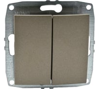 Механизм 2-клавишного выключателя MONO ELECTRIC L/D, бронза 500-002325-102