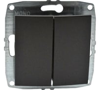Механизм 2-клавишного выключателя MONO ELECTRIC L/D, графит 500-002025-102