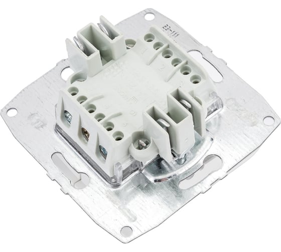Механизм 2-клавишного проходного выключателя MONO ELECTRIC L/D, жемчуг 500-002523-111