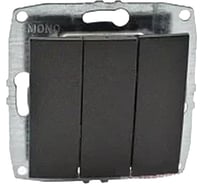 Механизм 3-клавишного выключателя MONO ELECTRIC L/D, графит 500-002022-114