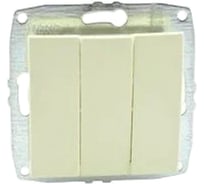 Механизм 3-клавишного выключателя MONO ELECTRIC L/D, кремовый 500-001722-114