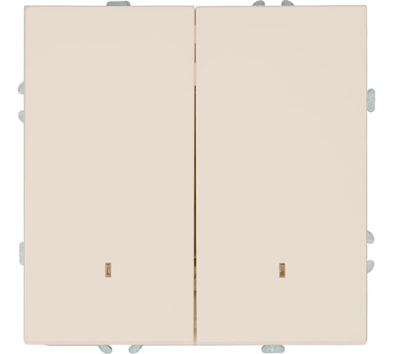 Выключатель 2-клавишный STEKKER c индикатором (механизм),, 250В, 10А, серия Эмили, RSW10-5102-08, кашемир, soft touch, 49890 1