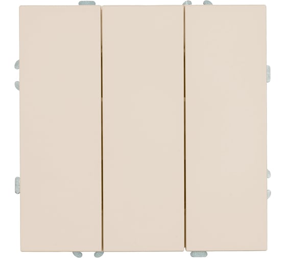 Выключатель 3-клавишный STEKKER (механизм),, 250В, 10А, серия Эмили, RSW10-5108-08, кашемир, soft touch, 49896 1