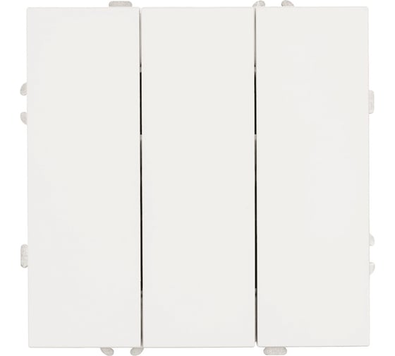 Выключатель 3-клавишный STEKKER (механизм),, 250В, 10А, серия Эмили, RSW10-5108-08, кашемир, soft touch, 49896 1