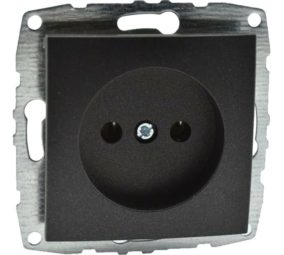 Механизм розетки MONO ELECTRIC L/D, без заземления, графит 500-002022-116
