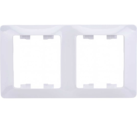 Рамка 2-местная Systeme Electric (Schneider Electric) GLOSSA вертикальная белый SchE GSL000106 30 шт 13606480657648 1