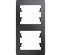 Рамка Systeme Electric (Schneider Electric) Glossa Графит 2-ая, вертикальная SE GSL001306 5 шт 53606481209011