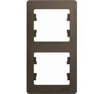 Рамка Systeme Electric (Schneider Electric) Glossa Шоколад 2-ая, вертикальная SE GSL000806 5 шт 53606485436833