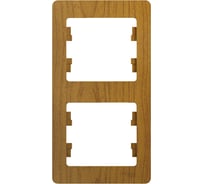 Рамка Systeme Electric (Schneider Electric) Glossa дерево дуб 2-ая, вертикальная GSL000506 30 шт 13606480659567