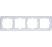 Рамка 4-местная Systeme Electric (Schneider Electric) W59 белый SchEКД-4-18 KD-4-18 15 шт 4690201018223