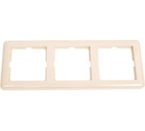 Рамка 3-местная Systeme Electric (Schneider Electric) W59 слоновая кость SchEКД-3-28 KD-3-28 15 шт 4690201018155