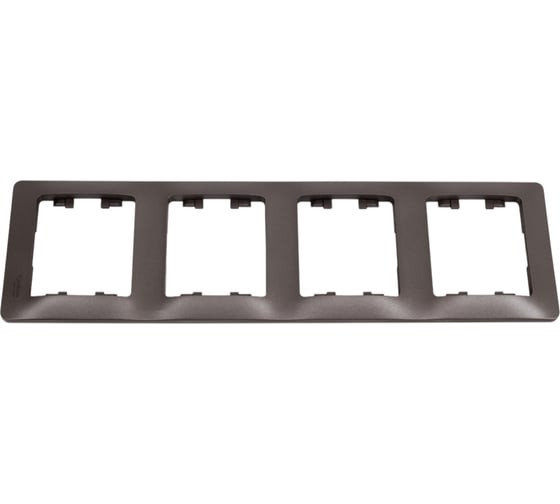 Рамка Systeme Electric (Schneider Electric) Glossa Графит 4-ая, вертикальная SE GSL001308 5 шт 53606481209035 1