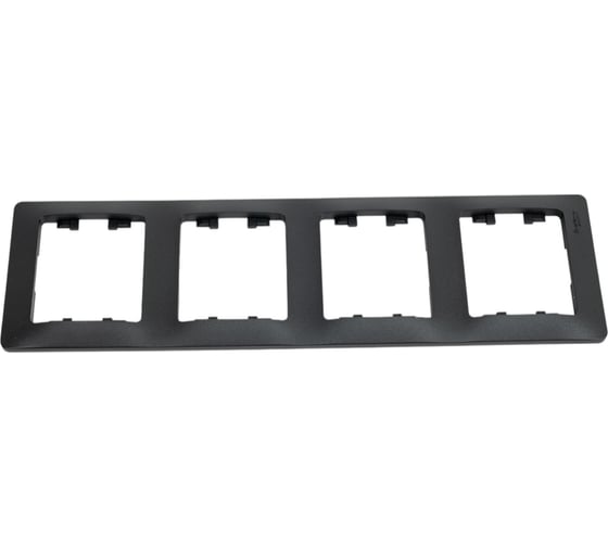 Рамка Systeme Electric (Schneider Electric) Glossa антрацит 4-ая, вертикальная SE GSL000708 5 шт 53606485436383 1