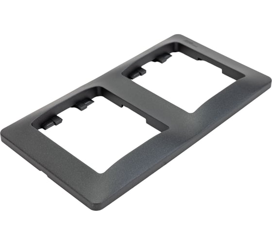 Рамка 2-местная Systeme Electric (Schneider Electric) Glossa вертикальная антрацит GSL000706 30 шт 13606485436361 1