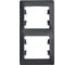 Рамка 2-местная Systeme Electric (Schneider Electric) Glossa вертикальная антрацит GSL000706 30 шт 13606485436361 3