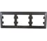 Рамка 3-местная Systeme Electric (Schneider Electric) Glossa горизонтальная графит GSL001303 5 шт 53606481208984 1