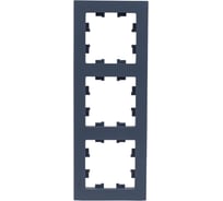 Рамка Systeme Electric (Schneider Electric) ATLASDESIGN 3-постовая универсальная, грифель ATN000703 5 шт 53606489702286