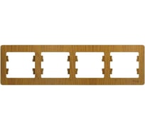 Рамка Systeme Electric (Schneider Electric) GLOSSA 4-постовая горизонтальная, дерево дуб GSL000504 5 шт 53606480659541