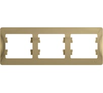 Рамка Systeme Electric (Schneider Electric) GLOSSA 3-постовая горизонтальная, титан GSL000403 5 шт 53606480659077