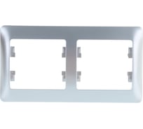 Рамка Systeme Electric (Schneider Electric) GLOSSA 2-постовая горизонтальная, алюминий GSL000302 30 шт 13606480658591
