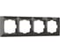 Рамка Systeme Electric (Schneider Electric) GLOSSA 4-постовая горизонтальная, антрацит GSL000704 5 шт 53606485436345 3