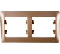 Рамка Systeme Electric (Schneider Electric) GLOSSA 2-постовая горизонтальная, титан GSL000402 30 шт 13606480659062