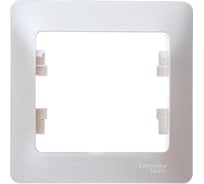 Рамка 1-местная Systeme Electric (Schneider Electric) Glossa перламутр GSL000601 45 шт 13606485435845