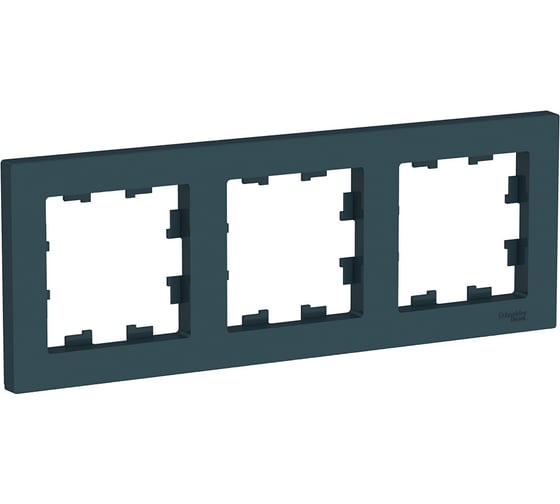 Рамка Systeme Electric (Schneider Electric) AtlasDesign изумруд 3-ая, универсальная SE ATN000803 5 шт 53606489702606 1