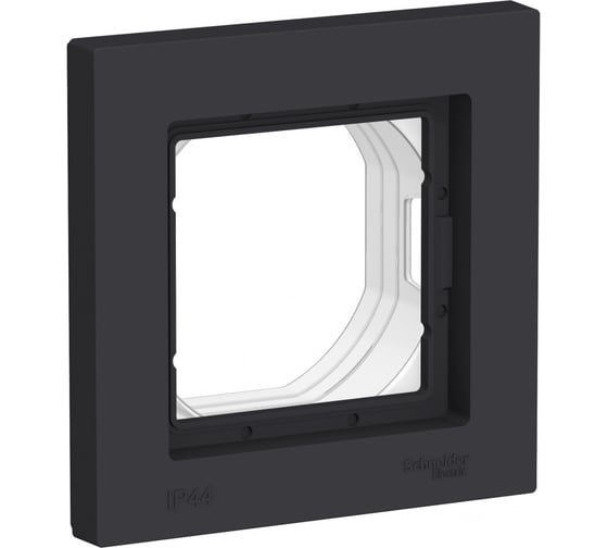 Рамка Systeme Electric (Schneider Electric) AtlasDesign Aqua карбон 1-ая IP44 SE ATN441001 10 шт 13606481813005 1