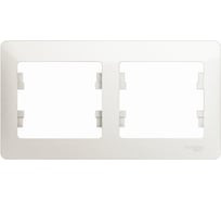 Рамка Systeme Electric (Schneider Electric) Glossa Перламутр 2-ая, горизонтальная SE GSL000602 30 шт 13606485435852