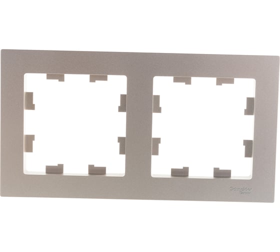 Рамка 2-местная Systeme Electric (Schneider Electric) ATLAS DESIGN универсальная шампань ATN000502 10 шт 13606489584587 1