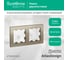 Рамка 2-местная Systeme Electric (Schneider Electric) ATLAS DESIGN универсальная шампань ATN000502 10 шт 13606489584587 5