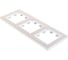 Рамка 3-местная Systeme Electric (Schneider Electric) ATLAS DESIGN универсальная жемчуг 1240265 ATN000403 5 шт 53606489584202 2