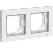 Рамка 2-местная Systeme Electric (Schneider Electric) AtlasDesign Aqua IP44 белыйSchE ATN440102 5 шт 13606489583368