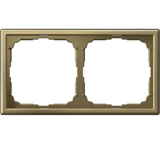 Рамка 2-постовая Systeme Electric ArtGallery Золото GAL001602 5 шт 4690201028260 1